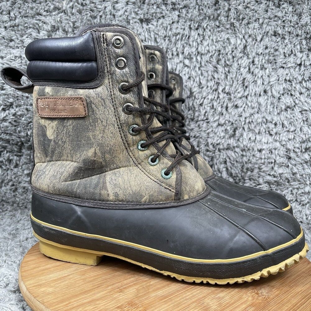 Pro Line Boots Men's Size 12 Camo 200 Gram Thinsulate